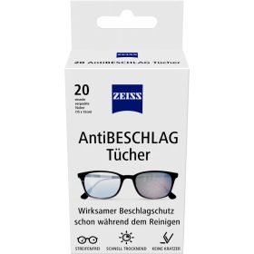 ZEISS páramentesítő nedves törlőkendő (20 db/box)