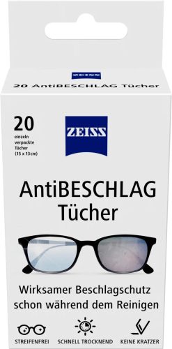 ZEISS páramentesítő nedves törlőkendő (20 db/box)